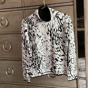 Monochrome Abstract Knit Sweater, size S, new
